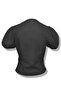 Mary Top Linen Blouse - Balloon Sleeve, Drawstring, Low-Cut Bustier - 6