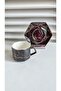 Porcelain Gold Gilded Coffee Cup Office 2 Pieces - 3