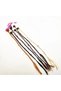 Set of 6 Colorful Beaded Braided Hair Accessories with Snap Buckles - 3