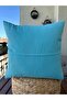 Spring Flower Bohemian Punch Hand Embroidered Throw Pillow Case Double Set Turquoise Color 100% Hand Embroidered - 5