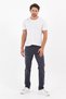 Regular Cut Zippered Wide Leg High Waist Men's Gray Smoked Color Dad Jeans