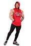 Hooded Mesh Sleeveless Fitness T-shirt 2306 - 5