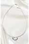 Women's Necklace High Quality Steel Choker Heart Silver Color Necklace
