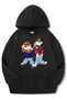 Unisex Kids Hoodie with Bugs and Tazmanga Figures
