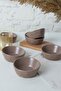 Matte Earth Taupe Crystal Snack Bowl / Sauce Bowl 12 cm 6 Pieces 977 - 2