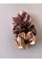 Women's 3-Piece Satin Hair Rubber Band Set