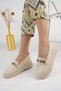 Lydia Guaranteed Women's Loafer Oval Toe Thick Sole Buckle Casual Moccasin Shoes - 4