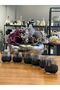 Set of 6 Bottom Black Top Smoke Coffee-Glass Side Water Glass, For Dowry, Gift - 3