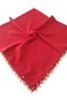 Pearl Beaded Gold Hand Embroidered Scarf Writing 100X100Cm - 2