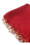 Pearl Beaded Gold Hand Embroidered Scarf Writing 100X100Cm