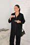 Glitter Mercerized Black Knitwear Set - 32-7010 - 5