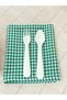 Feeding mat piti checkered green - 3