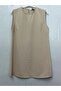 Beige Crepe Women's Sleeveless Underwear 10223 - 3