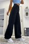 All Star Snow Lycra Women's Blue Super High Waist Loose Leg Denim Jeans Palazzo Pants - 5