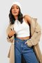 Aliss Mid Blue Power Lycra Women's High Waist Loose Leg Loose Jeans - 2