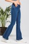 Allstar Spanish Women Dark Blue Spanish Leg Jeans High Waist Spanish Jeans Gathering Effect - 4