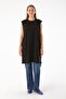 Black Plus Size Sleeveless Basic T-shirt Tunic - 2
