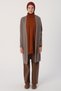Mink Open Front T-sleeve Knitted Cardigan - 2