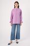 Lilac Collar Shirt Tunic with Pleat Detail on the Back - 3