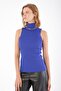 Cobalt Blue Slim Knitwear Tank Top - 5