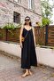 Black Strap Detailed Dress 101-01255
