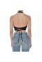 Bella Vest Top - Black Lace-Up Vest, Bustier, Blouse - 3