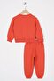 Crew Neck Long Sleeve Hooray Printed Cream Color Boy's Two Piece Set - 3