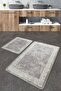 Silencio Bathroom Rug Djt Set of 2 Bathroom Mats Non-Slip Base Toilet Set