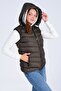 Women's Gel Padding Hooded Puffer Vest - 3