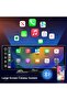جهاز كمبيوتر محمول Apple CarPlay وAndroid Auto مقاس 10 بوصات مزود بكاميرا أمامية وخلفية ووسائط متعددة للسيارة - 3