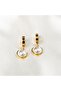 High Quality Steel Pearl Gold Earrings (Pair)