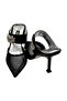 Women's Transparent Heeled Slippers - 4