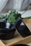 Matte Black Crystal Snack Bowl / Sauce Bowl 12 cm 6 Pieces 956 - 2