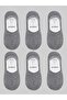 6UnisexCotton Seamless Gray Ballerina Socks - 4