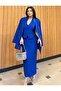 Women's Jacket Vest Skirt Set Cobalt Blue