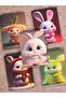 Set of 5 Notebooks 10.5 X 14.9 cm Unlined A. Bristol Cover Spiral Rabbits - Carne Gift