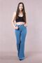 Raymond Laura Spanish Jeans Spanish Denim High Waist Colorfast Medium Blue Trousers Jean