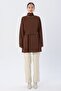 Brown Belted Turtleneck Tunic - 2