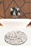 Honeycomb Diameter 100 cm Bathroom Rug