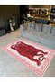 Pearl Collection Red Ethnic Tiger Pattern Woven Base Vintage Decorative Carpet Inci09 - 2