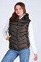 Women's Gel Padding Hooded Puffer Vest