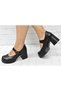 Genuine Leather Women's Heeled Shoes 34-35-36-37-38-39-40 - 3
