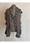Cotton Ruffled Patterned Women's Shawl Size 170X35 cm - 3
