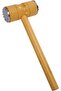 Wooden Handle Aluminum Olive Crusher Meat Tenderizer Masher Softener Mallet - 4