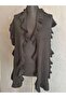 Cotton Ruffled Patterned Women's Shawl Size 170X35 cm - 4