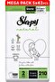 Natural Size 2 | 210 Count | 2-5Kg Diapers | 5X42 Bamboo | 100% Dryness