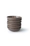 Matte Earth Taupe Sirius Snack Bowl / Sauce Bowl 12 cm 6 Pieces 977 - 8
