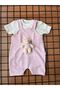 Set of 2 Baby Rompers with Cute Plush Teddy Bear - 2