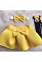 Girl's Yellow Skirt Set - 3