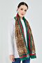Fairytale Patterned Shawl Scarf Leopard Pattern - 3